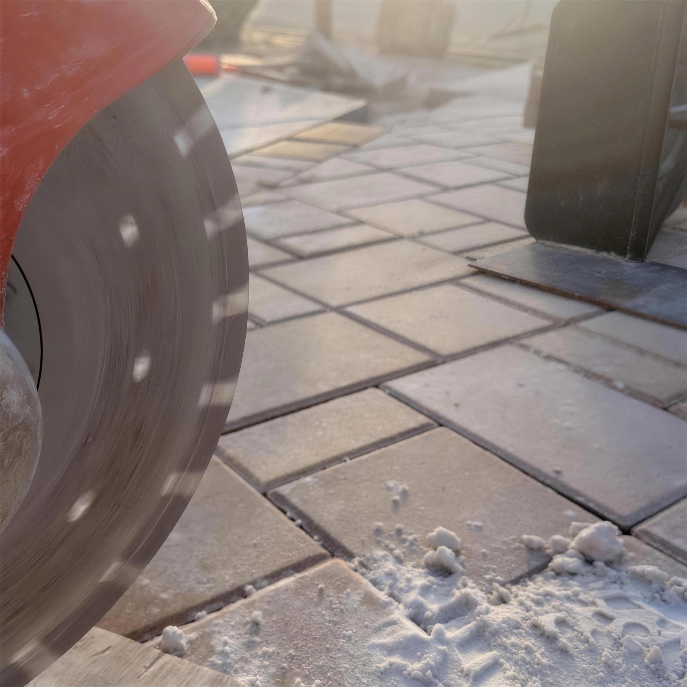 Sealed pavers at golden hour, Brevard County